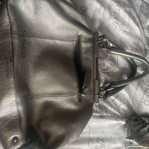 Kenneth Cole Metallic Silver hobo bag.